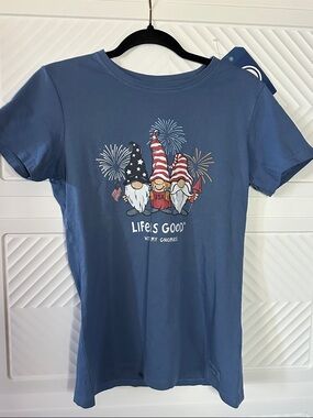 Life Is Good Navy Crusher Women's Tee - Solid Navy